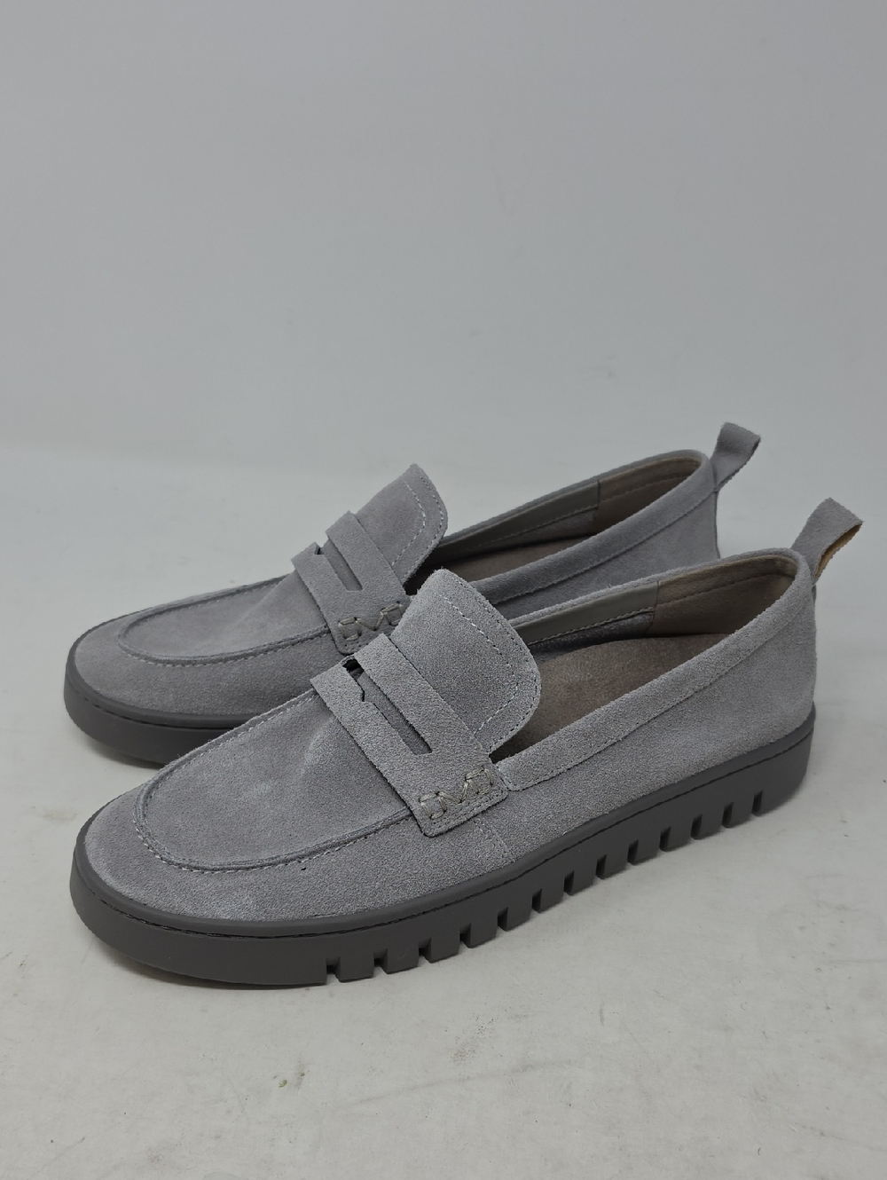 Vionic Uptown Women's Loafers & Slip-Ons Light Grey Suede Size 10